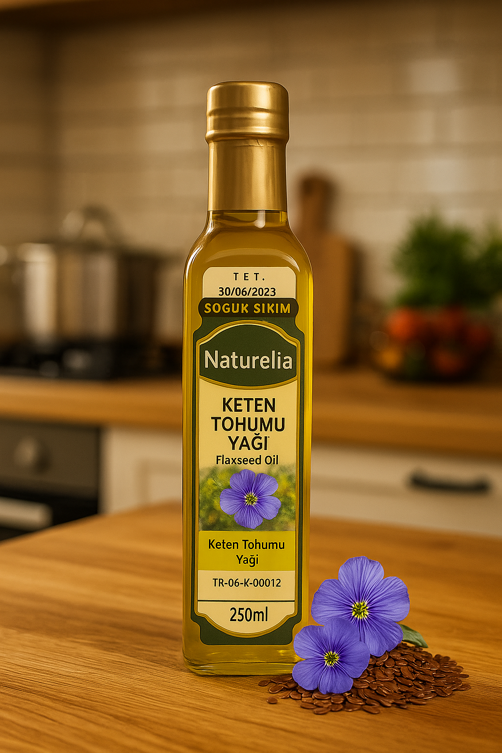 Naturelia Keten Tohumu Yağı Soğuk Pres 250 ml